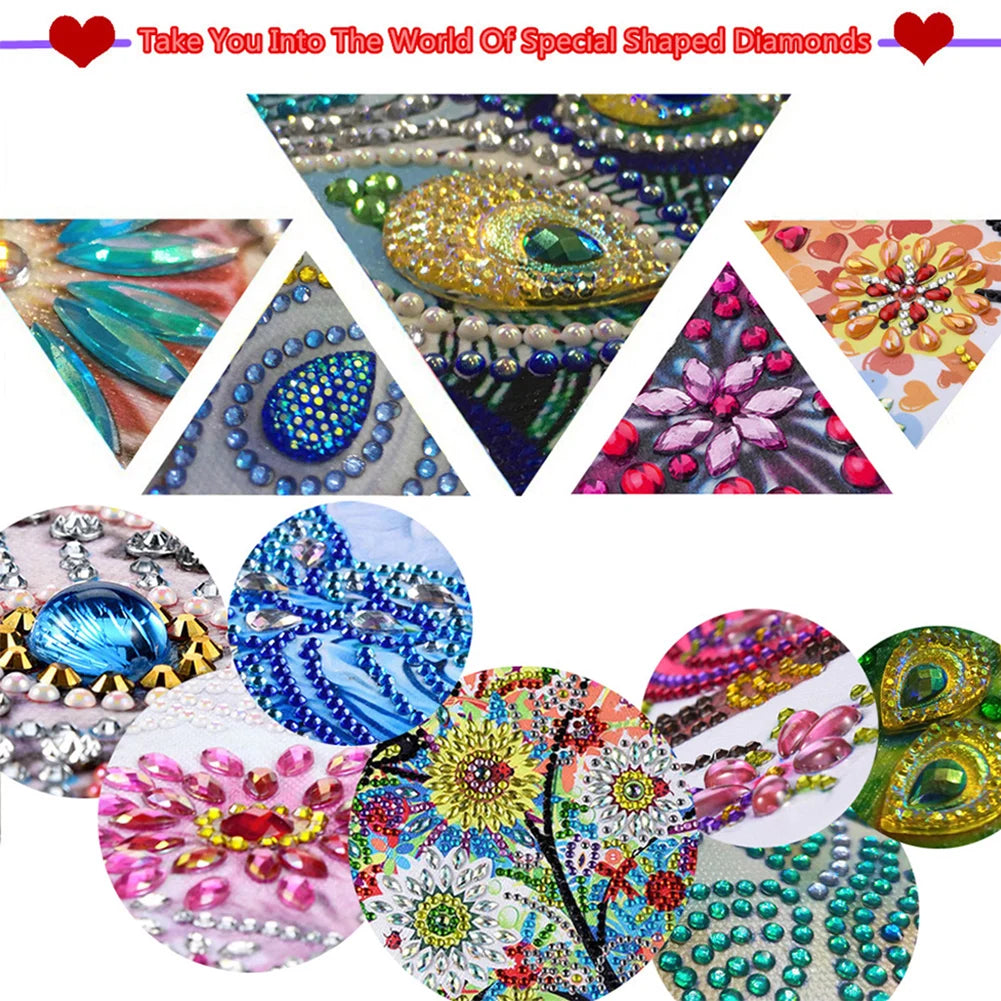 5D DIY Partial Special Shaped Drill Diamond Painting Kit Sea Turtle Decoration