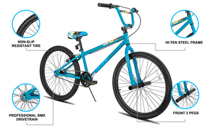 Hiland BMX Bike,20 24 26 inch,Beginner-Level to Advanced Riders.