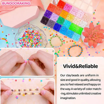 Jewelry Making Clay Beads 2500pcs  For Earrings Anklets Bracelets