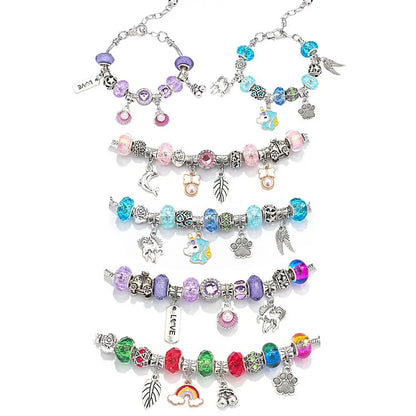 Bracelet Kit Bracelet Making Crystal Crackle Beads Bracelets Beads Kit With A Storage Box Jewelry Supplies Rich Styles For