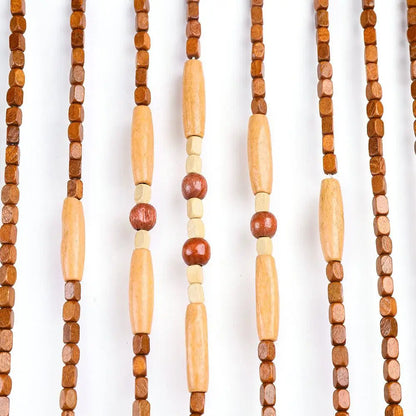 Bamboo Bead Curtain For Doorway String Door Curtains Beaded Wooden Curtain.