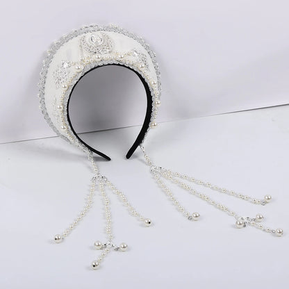 Renaissance Tudor Crown Headpiece Beads.