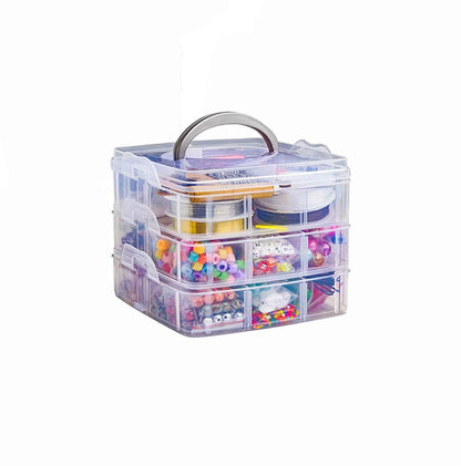 2456-Piece Deluxe DIY Bead Jewelry Making Kit - Includes Beads, Findings, and Accessories for Creating Unique Bracelets,