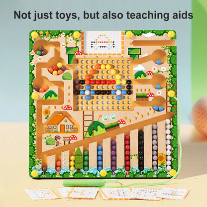 4 In 1 Magnetic Color Number Maze Pre
school Learning Activities Puzzle Toys Color Matching Montessori Toys Gifts for Kids