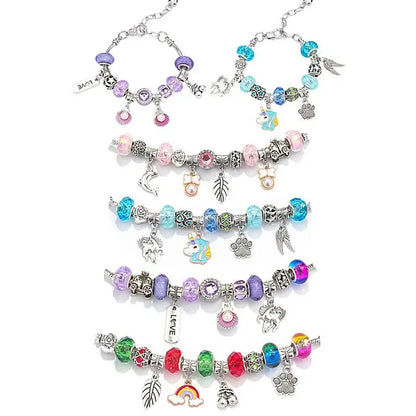 Bracelet Kit Bracelet Making Crystal Crackle Beads Bracelets Beads Kit With A Storage Box Jewelry Supplies Rich Styles For