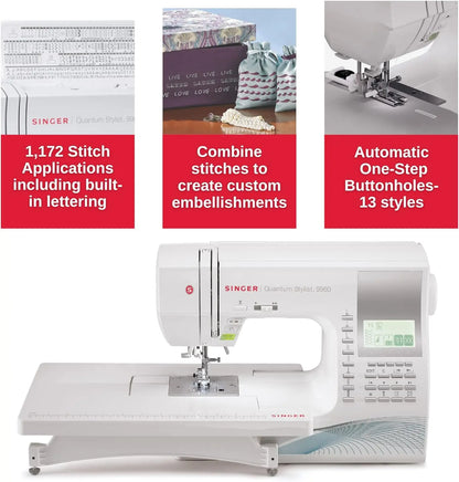 Singer 9960 sewing & Quilting Machine With Accessory Kit, Extension Table.