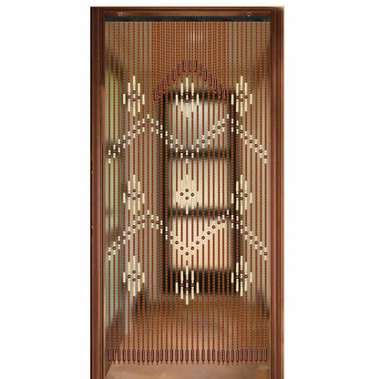 Bamboo Bead Curtain For Doorway String Door Curtains Beaded Wooden Curtain.