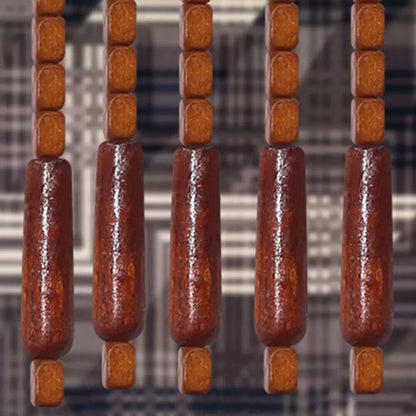 Bamboo Bead Curtain For Doorway String Door Curtains Beaded Wooden Curtain.