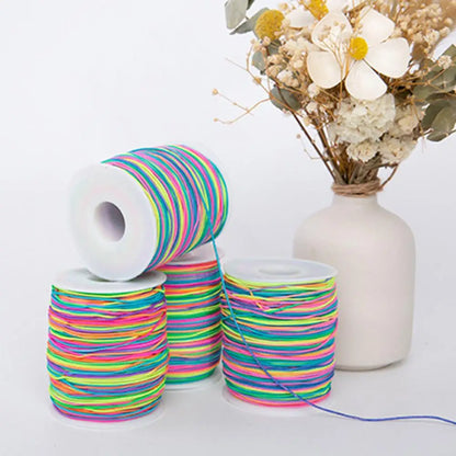 Elastic Rope for Jewelry Making Elastic Rope for Clay Bead Bracelets Colorful Elastic Cord for Diy Jewelry