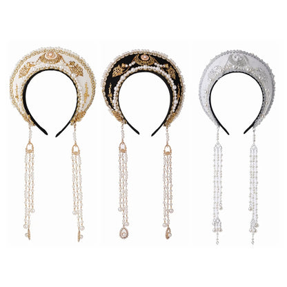 Renaissance Tudor Crown Headpiece Beads.