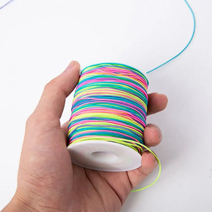 Elastic Rope for Jewelry Making Elastic Rope for Clay Bead Bracelets Colorful Elastic Cord for Diy Jewelry