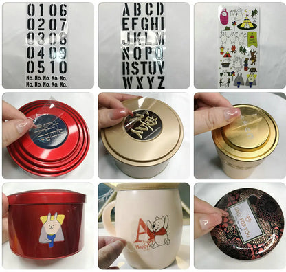 Custom 3D Transfer Sticker Hollow Logo Personality Self Adhesive DIY Waterproof