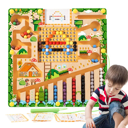 4 In 1 Magnetic Color Number Maze Pre
school Learning Activities Puzzle Toys Color Matching Montessori Toys Gifts for Kids