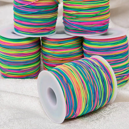 Elastic Rope for Jewelry Making Elastic Rope for Clay Bead Bracelets Colorful Elastic Cord for Diy Jewelry