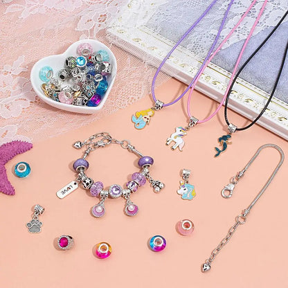 Bracelet Kit Bracelet Making Crystal Crackle Beads Bracelets Beads Kit With A Storage Box Jewelry Supplies Rich Styles For