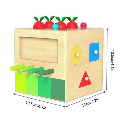 Pulling out Radish Spelling Word Toys Letter Recognition Early Educational Toys Wooden Enlightenment and Puzzle Toys for Baby